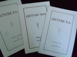 Lectures NS  $5.00